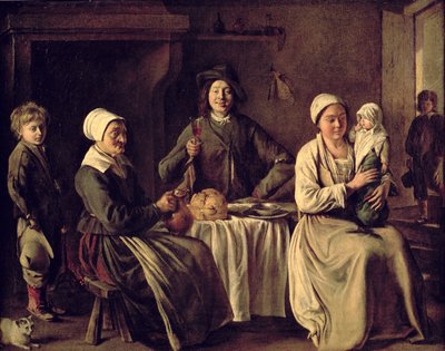 Die Bauernfamilie, 1642 von Mathieu Le Nain